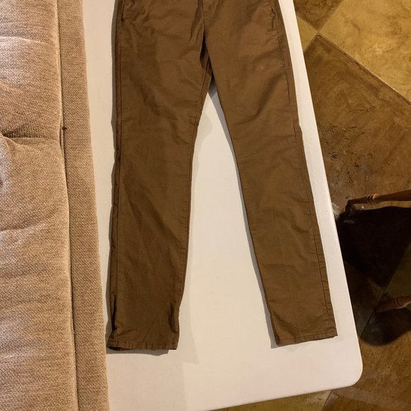 H&M Pants Hm Mens Slim Fit Brown Long Pants Poshmark